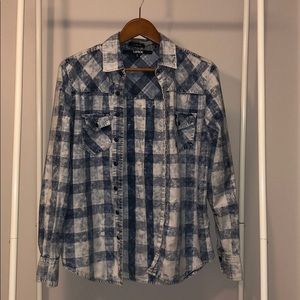 CARBON Acid Wash Button-Up